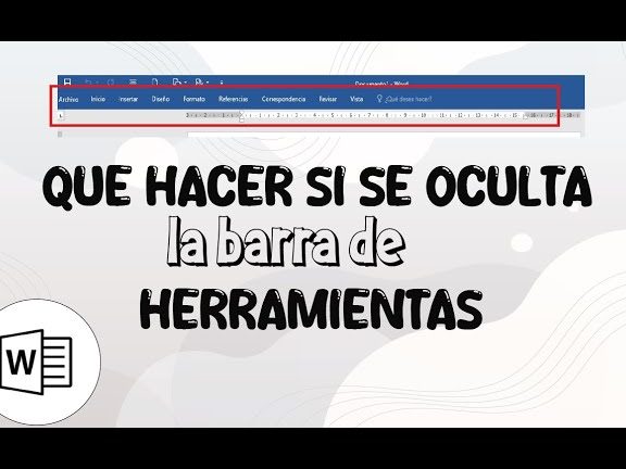 Fijar la barra de herramientas en Word
