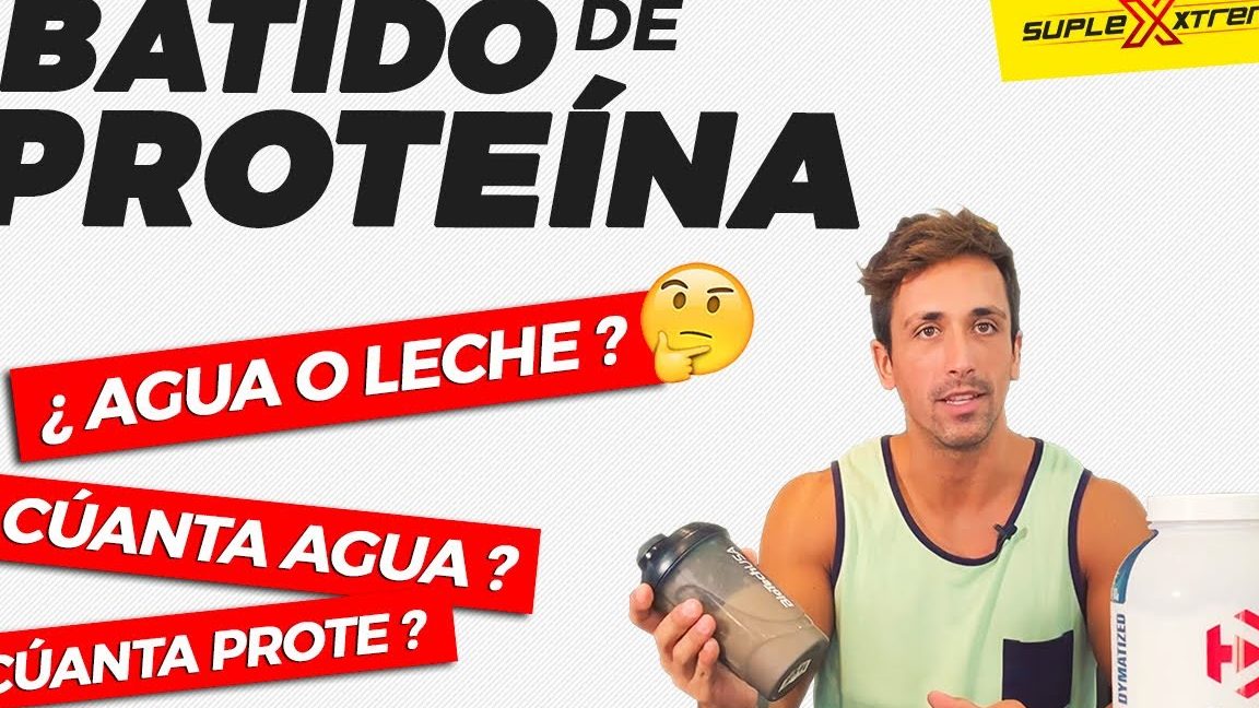 Tomar batido de proteínas antes de entrenar