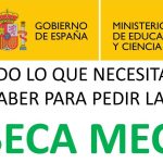 Reunir los requisitos académicos para obtener la beca del ministerio