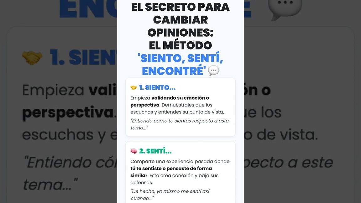Busca persuadir o cambiar la opinión del interlocutor