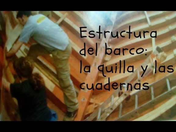 Fijar las cuadernas de un buque en construcción