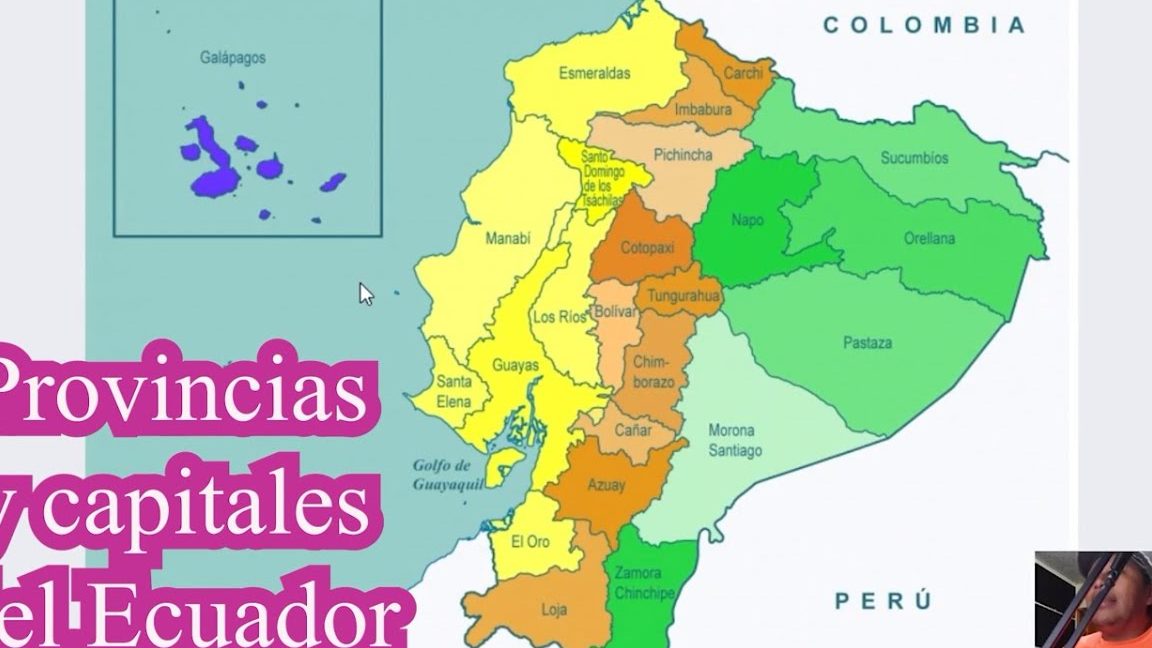 Enlistar las provincias y capitales del Ecuador