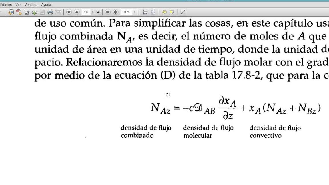 Clasificar y describir tipos de transferencia de masa en sistemas biológicos